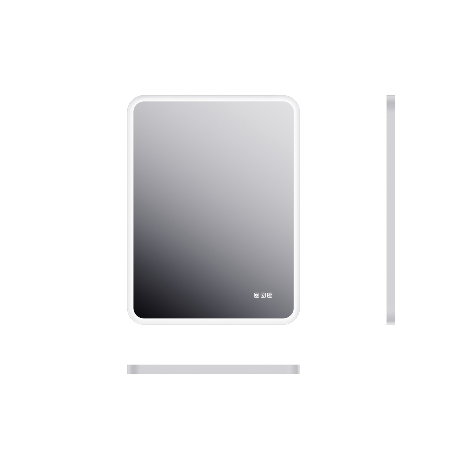 30"x36" Rectangular Framed Dimmable Anti-Fog LED Wall Bathroom Vanity Mirror