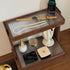 Bamboo Acrylic Two-Tier Bathroom Shelf