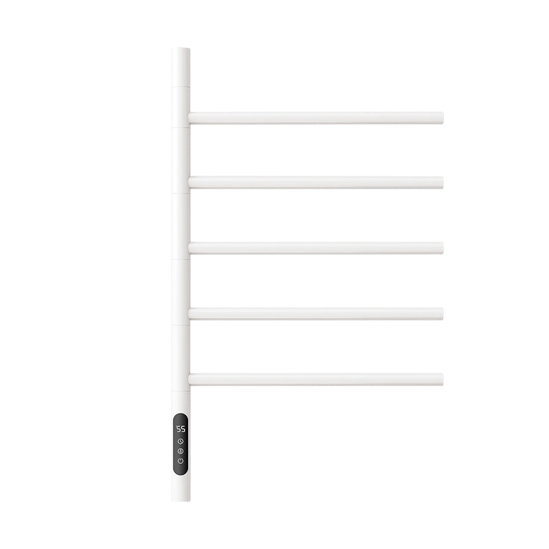 16" x 27" White Rotatable Electric Towel Warmer – Fast Heat, Space-Saving Design