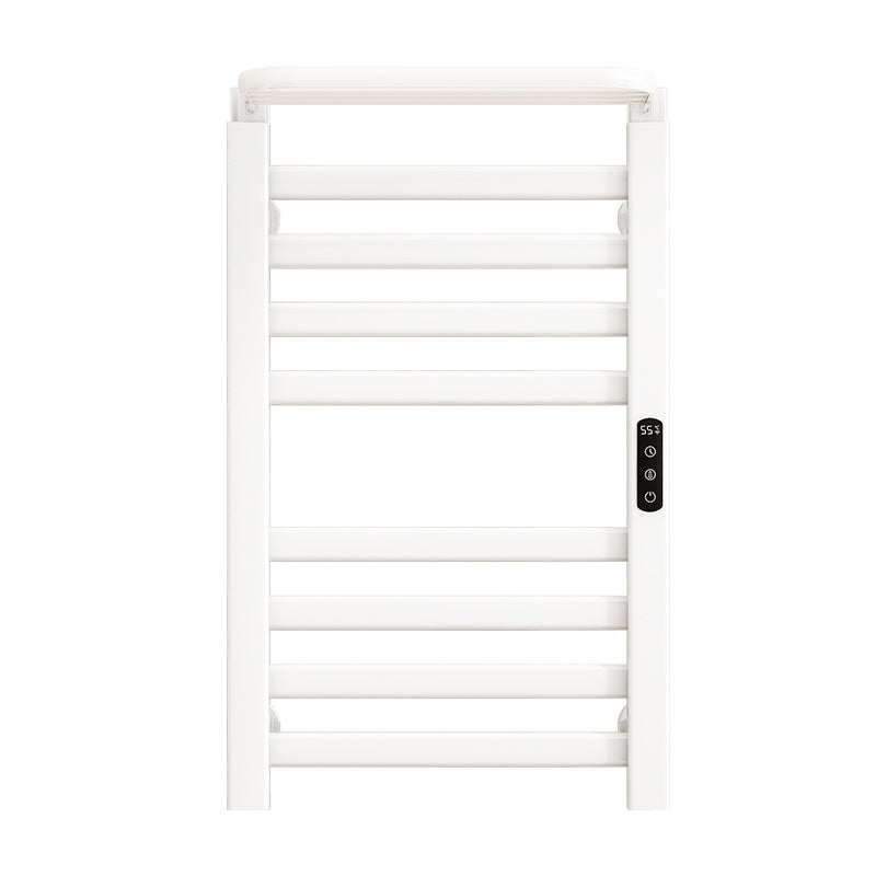 18" x 30" White Heated Towel Rack – 360° Heating, Energy Efficient, IPX5 Waterproof
