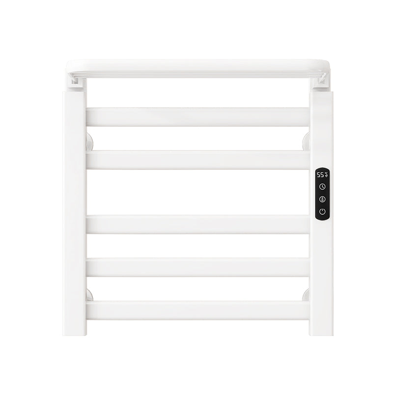 20" X 20" Glossy White Smart Heated Towel Rack – Energy-Efficient, 360° Drying & Safety Features