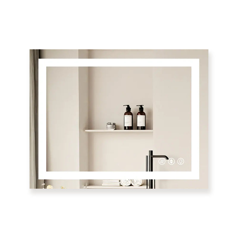 LuxeGlow Series 36"x28" Smart LED Mirror – Anti-Fog, Memory & Adjustable Lighting