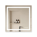 LuxeGlow Series 36"x36" Smart LED Mirror – Anti-Fog, Memory & Adjustable Lighting