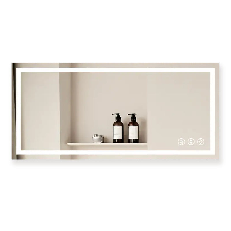LuxeGlow Series 77"x36" Smart LED Mirror – Anti-Fog, Memory & Adjustable Lighting
