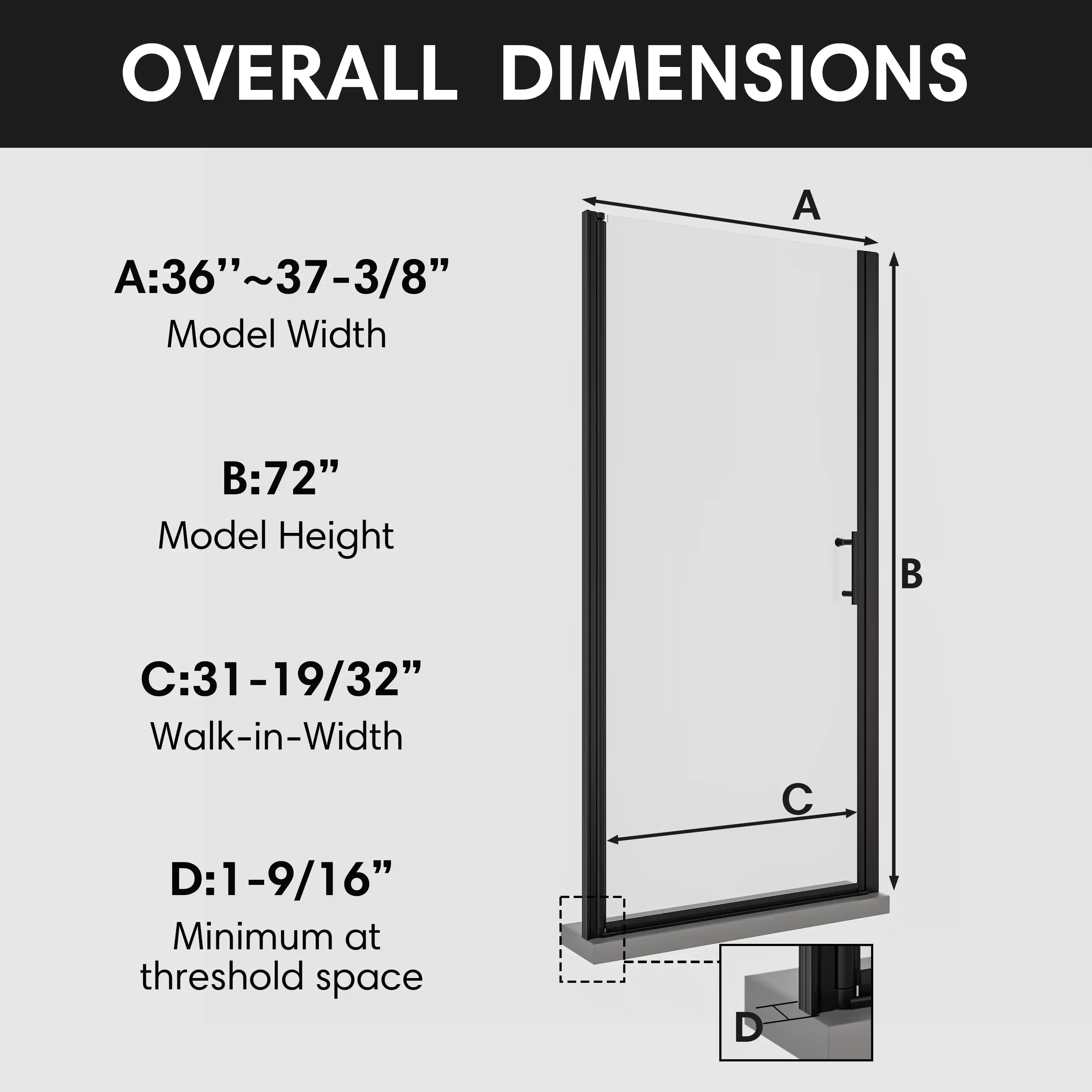 Dimensions diagram of Zerra 36