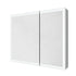 Double-door LED medicine cabinet, closed view.