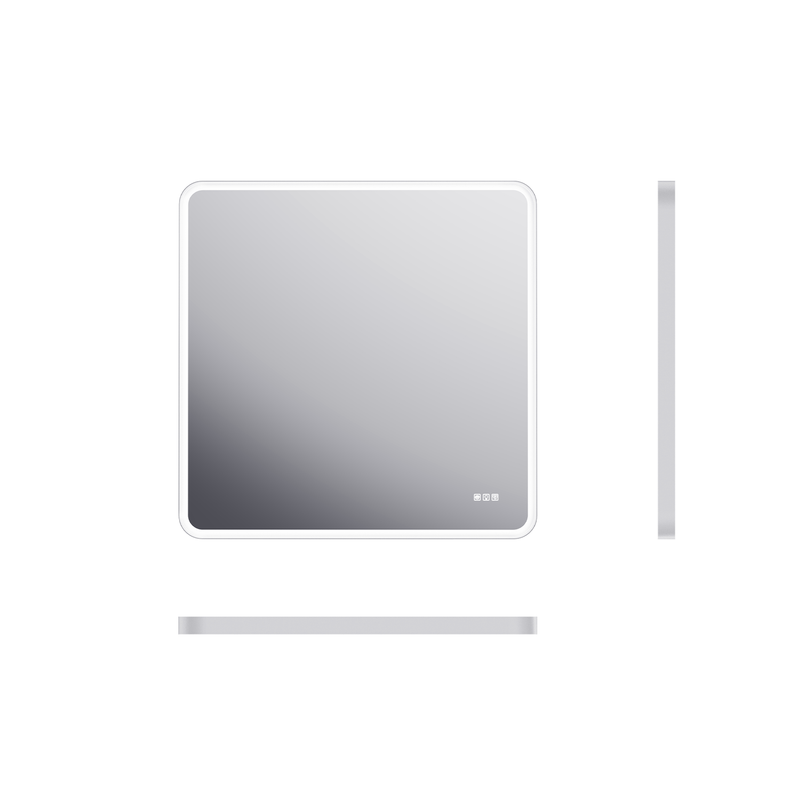 Lumina Series 36"x36" Rectangular Framed LED Bathroom Vanity Mirror