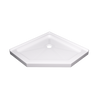 36" x 36" Durable Glasstone Shower Base with Anti-Skid & Stainless Steel Drain Cover