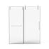 Frameless glass shower door 60 x 76 with sliding design, towel bar, and handle | Ace Decor