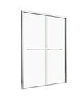 60 x 70 framed glass shower door with sleek chrome frame and dual sliding panels | Ace Decor