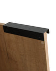 Black metal handle detail on freestanding 24 inch bathroom vanity with sink, 24" | Ace Decor