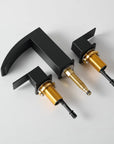 Summit Series 8" Matte Black Bathroom Faucet with Easy-Install Design