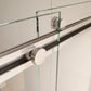 semi-frameless glass sliding shower doors color:chrome
