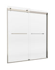 semi-frameless glass sliding shower doors color:chrome