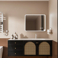 40"x32" Rectangular Framed Dimmable Anti-Fog LED Wall Bathroom Vanity Mirror