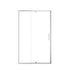 Framed pivot 42 in. shower doors with chrome finish and clear glass, size 42 x 71.