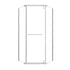 Velora Series 36 x 72 semi-framed pivot shower enclosure in matte white finish with tempered glass and stainless steel frame.