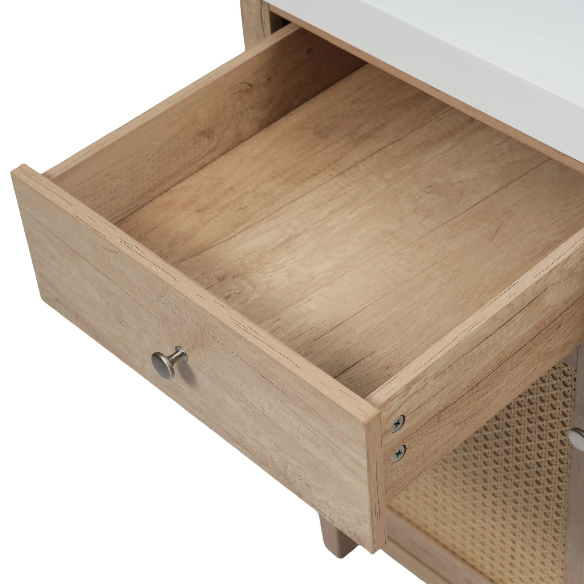 Soleil 60&quot; Bathroom Vanity with Sink, Natural Wood Cabinet with Drawers
