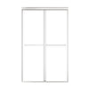 48" x 70" Strong Framed Shower Door with 6mm Tempered Glass in Chrome - No Leaks, No Wobble