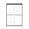 48" x 70" Strong Framed Shower Door with 6mm Tempered Glass in Matte Black - No Leaks, No Wobble