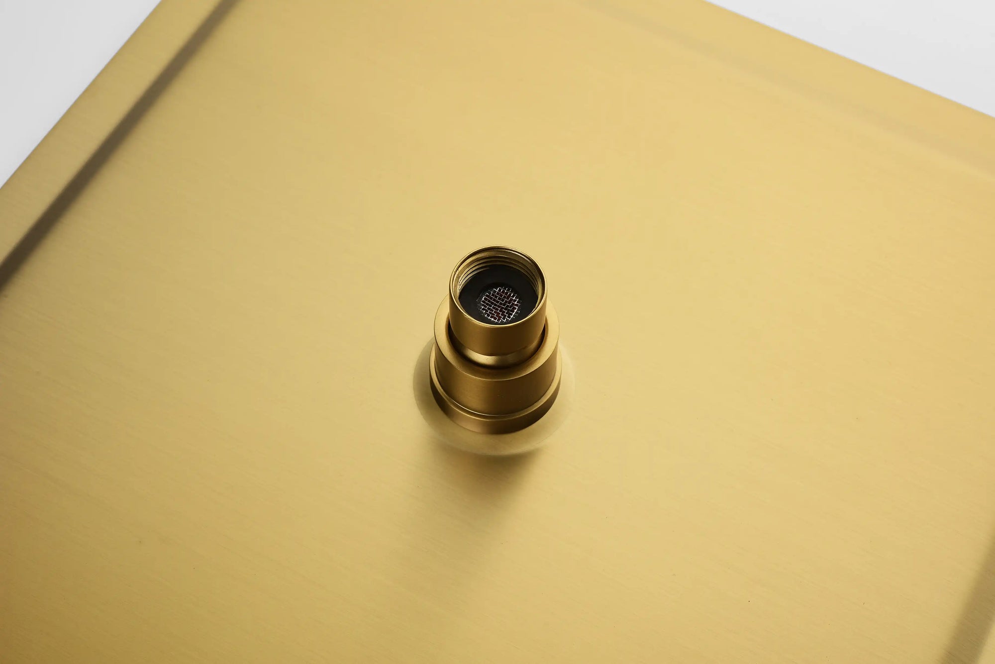Lorton 12&quot; Brushed Gold Rain Shower Head