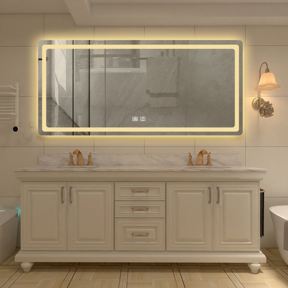 59 LED Bathroom Vanity Mirror with Smart Lighting