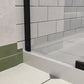 Corner Drain Neo-Angle Shower Base for Tile color:White