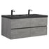 60 x 19 grey floating vanity shown for industrial bathroom vanity ideas | Ace Decor