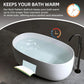 47" Compact Solid Surface Resin Bathtub with Pop-Up Drain & Overflow – Modern & Affordable for Small Spaces color: Matte White