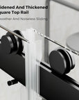 Frameless Bypass Bathtub Door 60" X 65" color:Matte Black