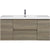 47/59" Modern Floating Bathroom Vanity with Resin Top Basin color: Ash Grey | sink: single