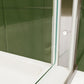 ace decor Sliding Glass Shower Doors Semi-Frameless color:brushed nickel