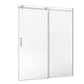 chrome frameless sliding glass shower doors