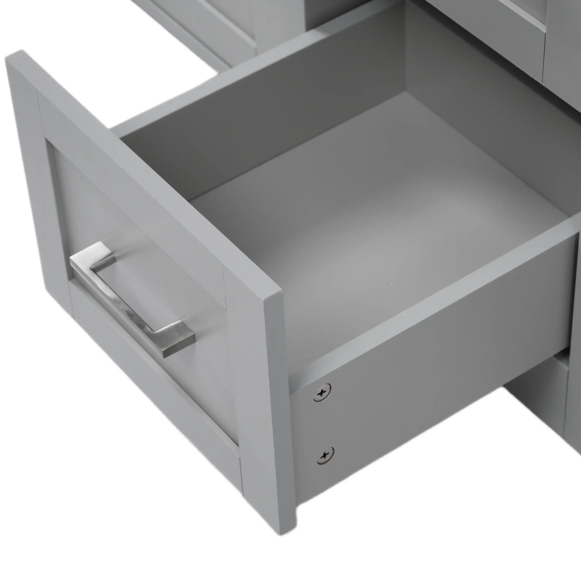 Elysian 84&quot; Freestanding Bathroom Vanity with Double Sinks – Grey