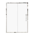 Framed single sliding shower door with stainless steel handle, size 54x72.