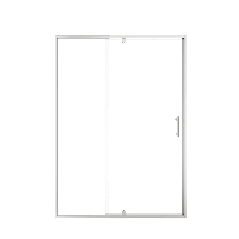Cavare Series 54" x 71" Chrome Framed Pivot Shower Door – Easy Access & Watertight Seal