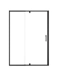 Framed pivot shower door with side panel, watertight enclosure measuring 54 x 71 | Ace Decor