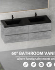 60 x 19 vanity design for industrial bathroom vanity ideas | Ace Decor