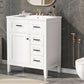 bathroom cabinet with drawers color:grey