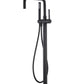 Bathroom Faucet with Handheld Shower color:Matte Black