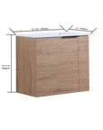 22 inch 22 bathroom vanity and sink combo with detailed dimensions illustration | Ace Decor
