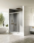 Modern Bathroom Shower Door color:chrome