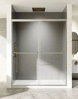 Modern Bathroom Shower Door color:chrome