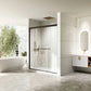 Modern Bathroom Shower Door color:matte black