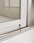 Frameless Bi Fold Shower Door color:chrome