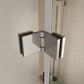 Frameless Bi Fold Shower Door color:chrome