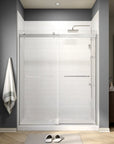 60" W x 74" H Frameless Bypass Shower Door