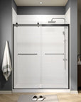 60" W x 74" H Frameless Bypass Shower Door