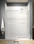 60" W x 74" H Frameless Bypass Shower Door