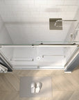 60" W x 74" H Frameless Bypass Shower Door